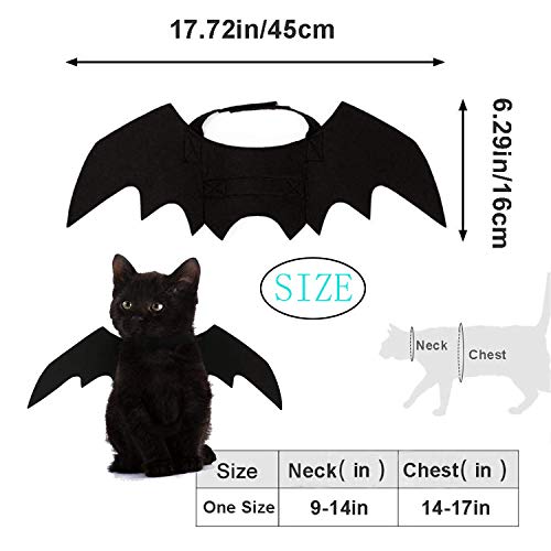 Cat bat wings, airlxf pet cat bat wings for halloween party decoration black cat bat wings for cat dress up accessories cosplay for cat small dogs puppy 2 Cat bat wings, airlxf pet cat bat wings for halloween party decoration black cat bat wings for cat dress up accessories cosplay for cat small dogs puppy - image 3