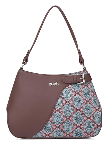 Image of ZOUK Ira Handbag | Stylish Women's Handbag | Luxury Shoulder Bag for Women | Trendy | Fancy Ladies Handbags | Small Purse for Events | Water-Resistant