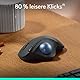 Logitech ERGO M575S kabellose Trackball-Maus, kabellose ergonomische Maus mit Bluetooth und verschlüsseltem Dongle, komfortable Daumensteuerung, für PC/Mac - Graphit