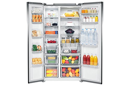 Image of Samsung 591 L Frost Free Side-by-Side Refrigerator(RS554NRUA1J /TL, White Shiny River Glass)