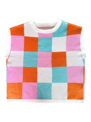 WIFFGO Womens Spring Crop Tops 2026 Summer Cap Short Sleeve Sweater Vest Loose Shirts Cute Trendy Top Vacation Outfits A-Pink