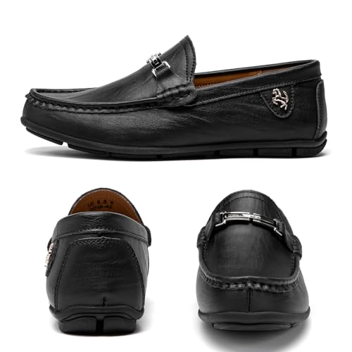 Image of Go Tour Men's Casual Leather Fashion Slip on Loafers Shoes