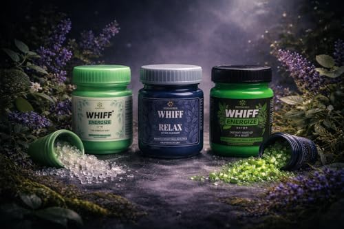 Image of Whiff Core System - Energize + Relax + Lite Aromatherapy Inhalers | Herbal Breath Ritual Kit for Focus, Calm & Instant State Shift