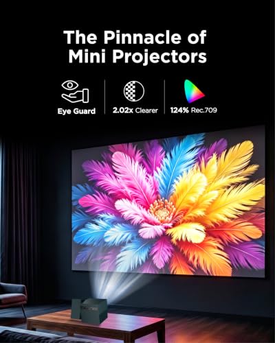 TCL PlayCube 1080P FHD DLP Projector, Portbale Projector Compatible with Google TV & Netflix, 750 ISO Lumens, 4K Supported, Built-in 66Wh Battery, Up to 150'' Screen, Auto Focus & Keystone - image 4