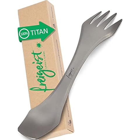 freigeist® Göffel Titan | Ideales Camping Besteckset der Spork Titan Cover