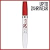 Maybelline Super Stay 24, 2-Step Liquid Lipstick Makeup, Long Lasting Highly Pigmented Color with Moisturizing Balm, Keep It Red, Red, 1 Count
