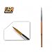 AK-Interactive Round Brush 1 Synthetic - Model Building Paints and Tools # 603