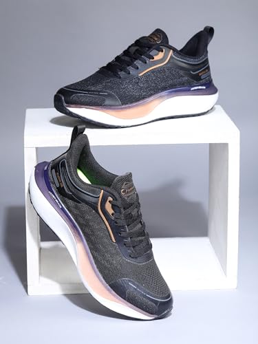 Image of ABROS Hook Running Sports Shoes Breathable Upper Fly-Knit with Hyperfused Sole Memory Foam Insole Casual Walking & Gym Shoes for Mens