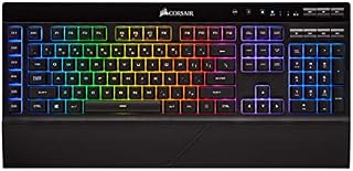 Corsair K57 RGB Wireless Gaming Keyboard (Dynamic Backlit RGB LED, Quiet and Responsive, Six Programmable Macro Keys, Up to 175 Hours Battery Life with Sub 1 ms Slipstream Wireless Technology), Black