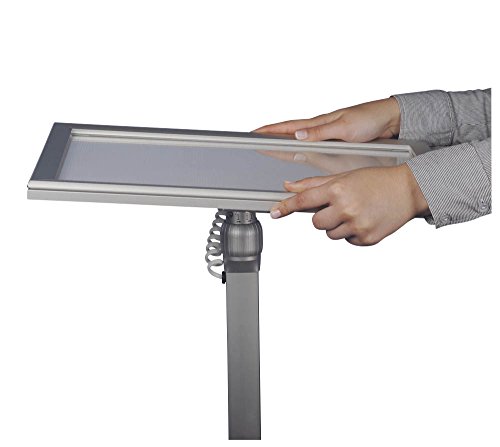 Tableau d'affichage LED A4 Argent au design haut de gamme en aluminium - 5