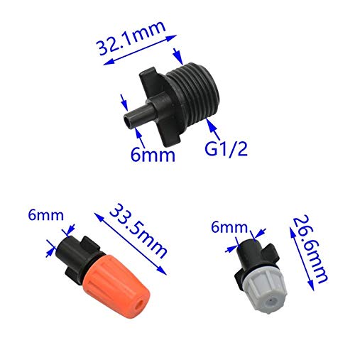 Boquilla atomizadora de riego eficiente con interfaz de 6 mm para microaspersión estable 400 uds 3