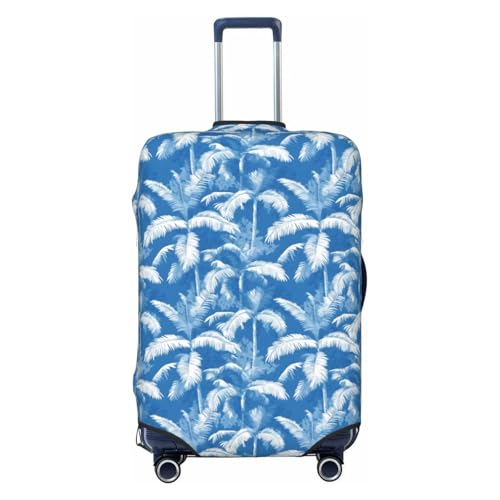 Summer Plant Print Travel Luggage Covers, Washable Suitcase Covers Protector for Luggage 18-32 Inch High Elasticity
