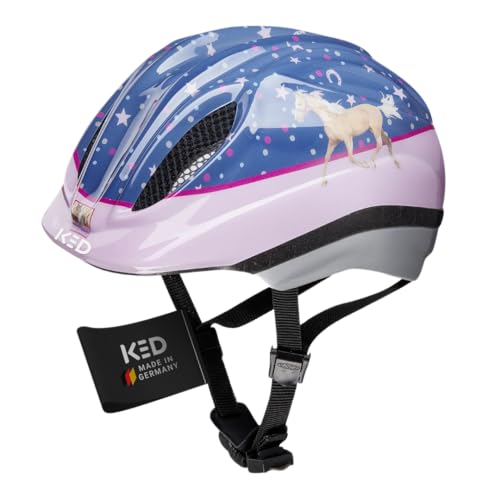Meggy II Originals Kinder Fahrradhelm, Made in Germany, mit LED-Rücklicht, nur 220g, QUICKSAFE...