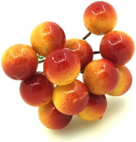 YYZKYTO Christmas Berries Picks Artificial Berry Stems 48pcs Colorful Fruit Berries Filler Holiday Picks Holly Floral Branch for Winter Wedding Decoration Commemoration Day