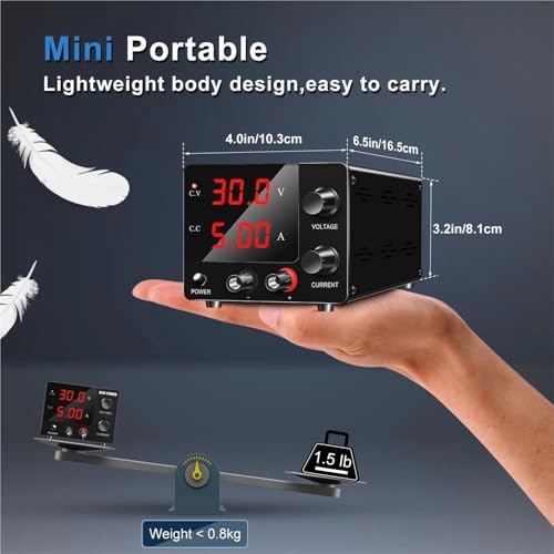 Alimentation CC réglable 0-30V 0-5A pour établi de maintenance - 4