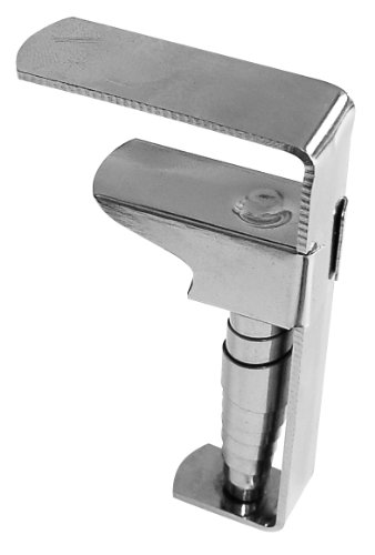 Preisvergleich Produktbild Fackelmann Tischtuchklammern TECNO, Tischdeckenklemmen aus vernickeltem Stahl, Tischdeckenhalter mit einer Spannweite von 18 - 55 mm (Farbe: Silber), Menge: 4 Stück