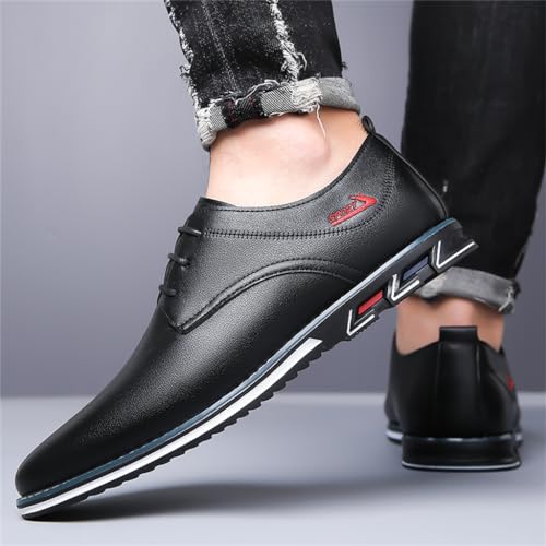 Image of Veslesth Men Casual Business Dress Shoes Lace Up Comfort Oxford for Male Working Driving