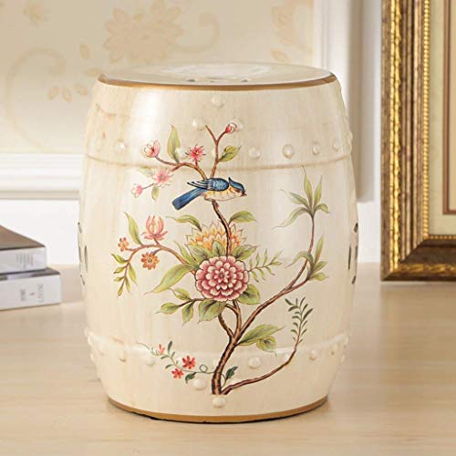 Tabouret de tambour en céramique pour embellir un salon de style chinois
