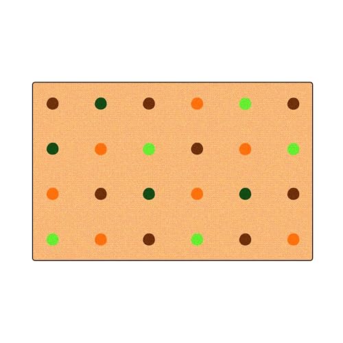 KidCarpet On The Spot Classroom Seating Rug, 6' x 8'6