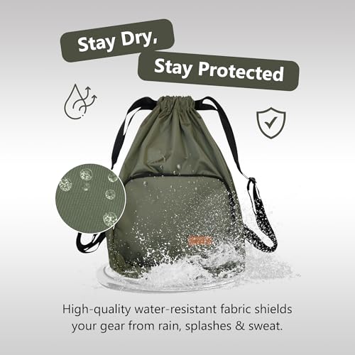 Image of Alienoid 15L Drawstring Bag | Gym Backpack for Men & Women | Draw String Bag for Sports, Football, Cycling, Swimming & More | Lightweight Drawstring Backpack for Travel & Daily Use