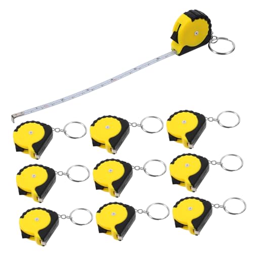 Cinta métrica mini retráctil 12 pcs con llavero