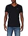 Diesel Men's Jake 3-Pack Essentials V-Neck T-Shirt, Black, M