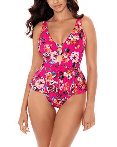 Skinny Dippers Women's Swimwear Hot House Too Too Plunge Neckline Soft Cup One Piece Swimsuit, Punch, Large Skinny Dippers Women's Swimwear Hot House Too Too Plunge Neckline Soft Cup One Piece Swimsuit, Punch, Large