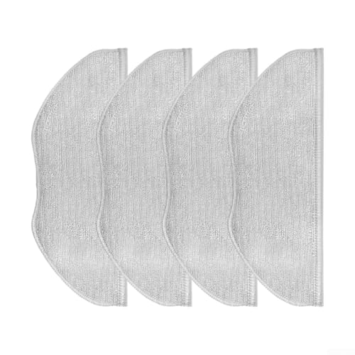 Almohadillas lavables de microfibra, almohadillas de repuesto para robot aspirador LG/CordZero/R3 Prime, para limpieza de suelos (paquete de 4)