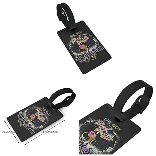 Image of Travel Suitcase Protector African American Girl Elastic Protective Washable Luggage Cover With Concealed Zipper Suitable For 18-32 Inch, Color-4-5, L (for 25--28 inch luggage)
