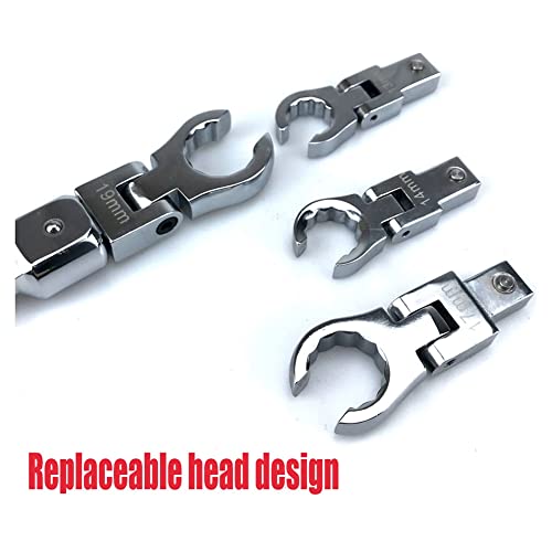 Clé à cliquet portable rotative amovible et flexible pour outillage mécanique - 5