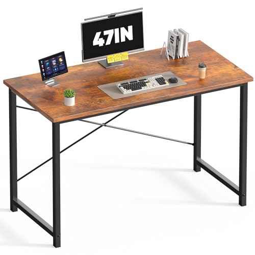 DUMOS 47 in Small Computer Desk for Home Office, Modern...