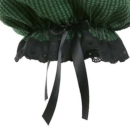 Vibsion Womens Lolita Bloomers Maid Ruffles Pumpkin Pants Bottom Shorts Cute Security Short Pants For Girl Green L thumb #4