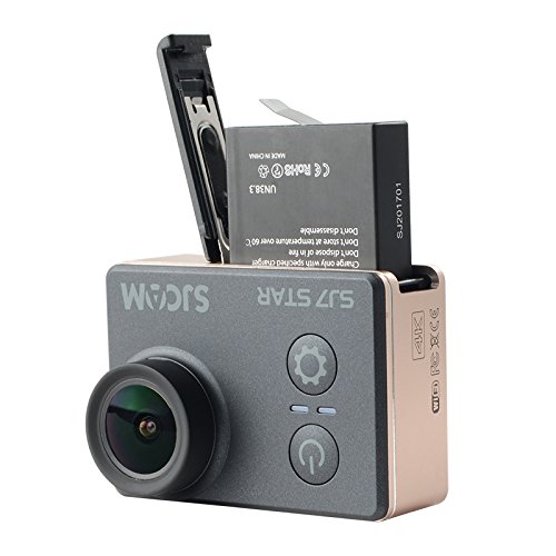 SJCAM SJ7 Star Original Akku Batterie Ersatzakku 1100mAh, 3.8 Volt schwarz Cover