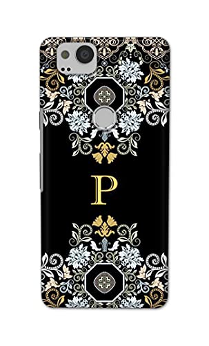 Image of Printed Hard Back Cover Case for Google Pixel 2 Back Cover (Alphabet P) -1803