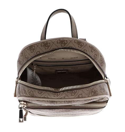Sac à dos GUESS Manhattan II marron clair avec logo imprimé chic
