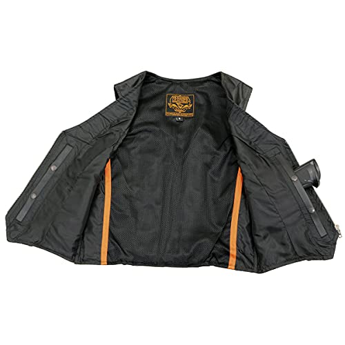 Image of Milwaukee Leather Premium Motorcycle Biker Rider Leather Vest for Women |LKL|ML|MLL|SH
