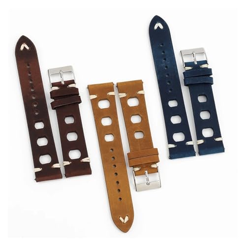 Bracelet de montre cuir interchangeable 20mm à dégagement rapide - 3