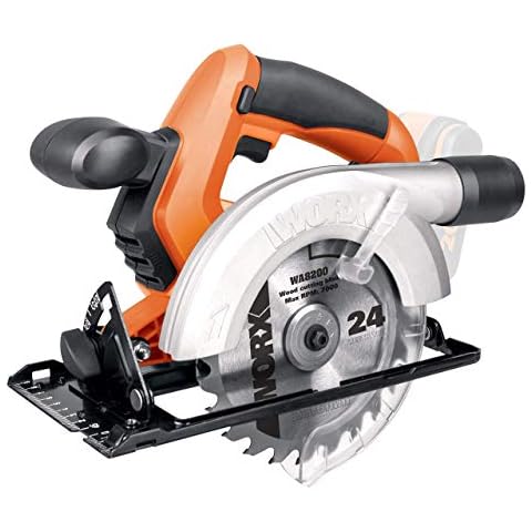 WORX WX529.9 Cordless Circular Saw with Dust Extraction Cover