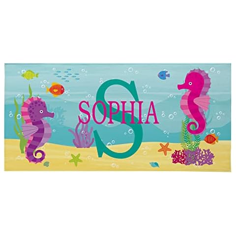 Personalized Kids Beach Towel with Fun Designs Cover