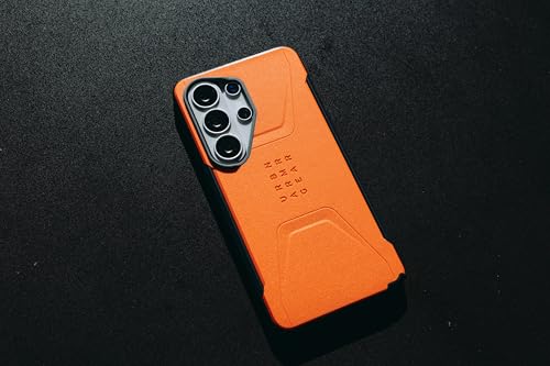 Image of Urban Armor Gear UAG Designed for Galaxy S26 Ultra 5G Case, Civilian - Compatible with Magnetic Charging Anti-Slip Rugged Military Drop Tested Protective Cover - Orange