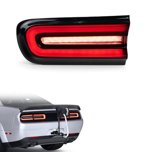 Gefitway Tail Light Assembly Compatible with 2015-2023 Dodge Challenger-Left Taillight with Bulbs for Challenger LED Type, Replace CH2800207 68510771AA