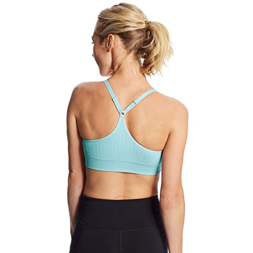 C9 Champion Women's Medium Support Seamless Cami Bra, Iced Blue, L #TOP2