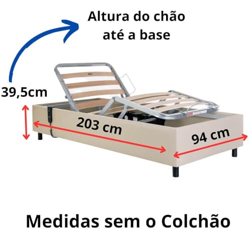 Cama Hospitalar Elétrica Zeus Pilati Idoso Conforto Pós-Cirúrgico + Par de Grades até 150kg (Bege)