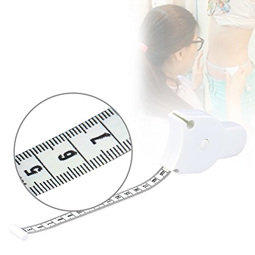 Cinta métrica corporal retráctil blanca 152 cm miniatura 3