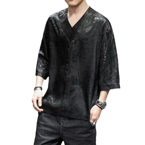Chemise chinoise d'été pour homme : un vêtement décontracté au style streetwear