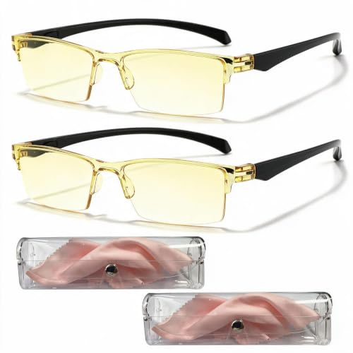 2Pack Auto Focus Glasses Self Adjusting, Presbyopic Glasses Anti-Blue Light (Option 2)