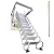 TECHTONGDA Telescoping Attic Loft Ladder Pull Down Attic Stairs 12 Steps Folding Ladder Loft Stair Ceiling Mounted Attic Access Ladder 27.5'' x 35.4'' Opening Size 9.84ft Max Height Pure White