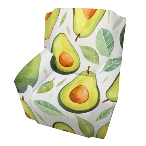 Housse de fauteuil élastique motif avocat protection - 2