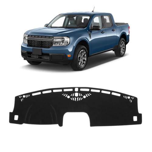 23B11 - Install New Dash Mat - 2022 Ford Expedition, 2022-2023 F-150 Lightning 3 FIILINES Dash Cover Fit for Ford Maverick 2022-2025 2026 (Hybrid/XL/XLT/Lariat) Dashboard Cover Mat for Maverick Accessories Sunshade Nonslip Mesh Protector No Glare Black