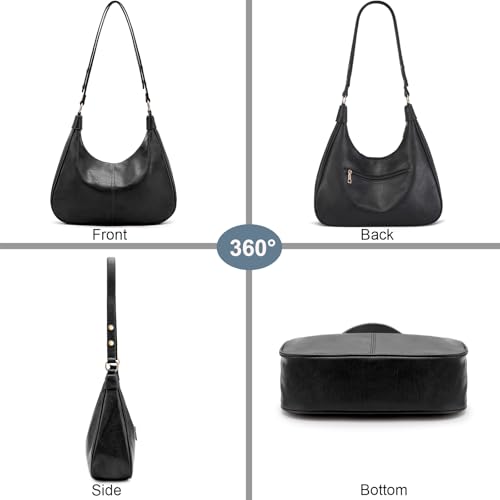 Bolso de hombro para mujer en cuero vegano ultra suave miniatura 5